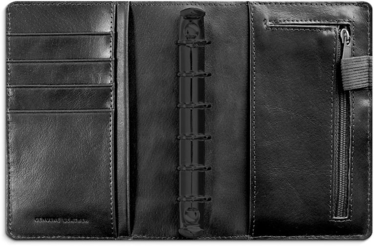 Systemkalender Compact skinn svart, Övrigt