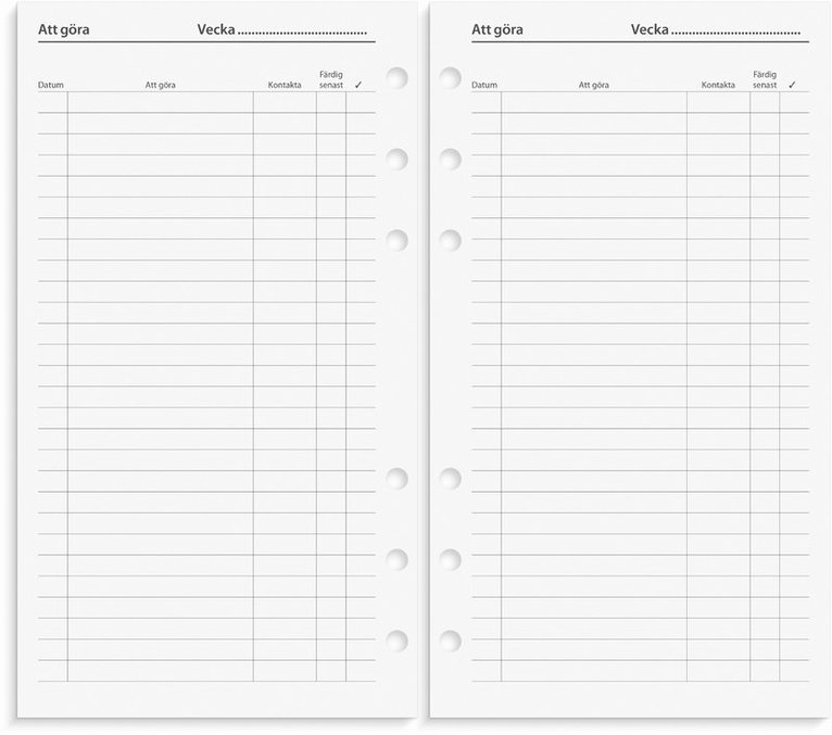 Systemkalender Regent skinn svart, Övrigt