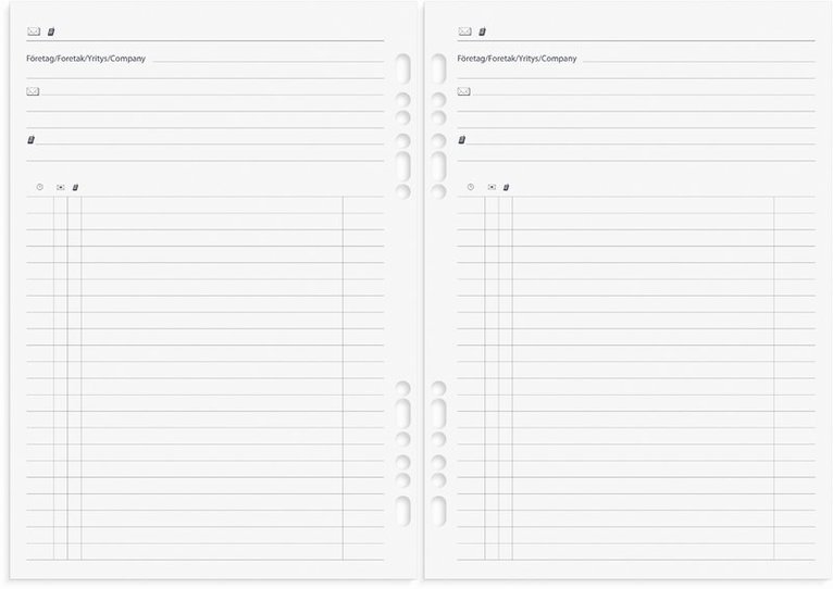 Systemkalender Business konstläder svart, Övrigt