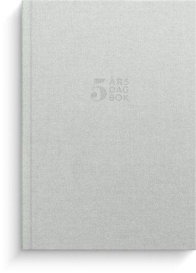 Dagbok 5-års A5 ljusgrå