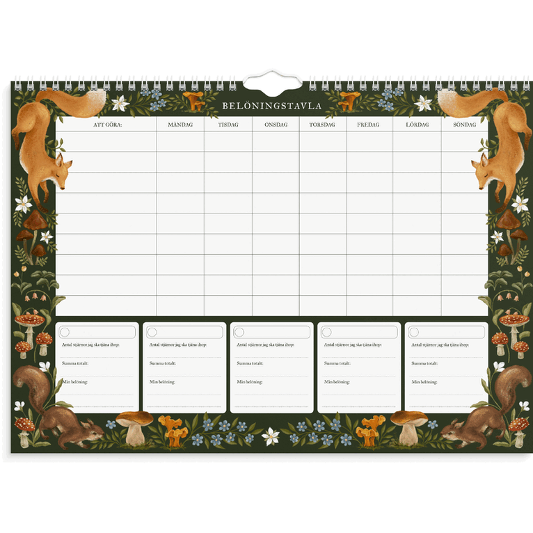 Belöningskalender Sagoskog odaterad, Övrigt