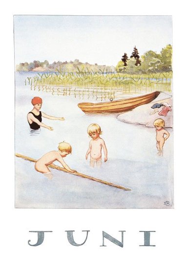 Kort Elsa Beskow : Juni
