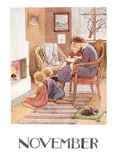 Kort Elsa Beskow : November, Övrigt