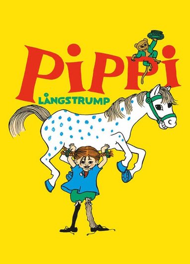 Kort Pippi Långstrump bär Lilla Gubben