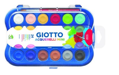 Vattenfärg Giotto Aquarelli Mini 24 färger, Övrigt