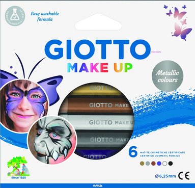 Ansiktsfärgpennor Giotto Make Up Metallic Colours 6 färger, Övrigt