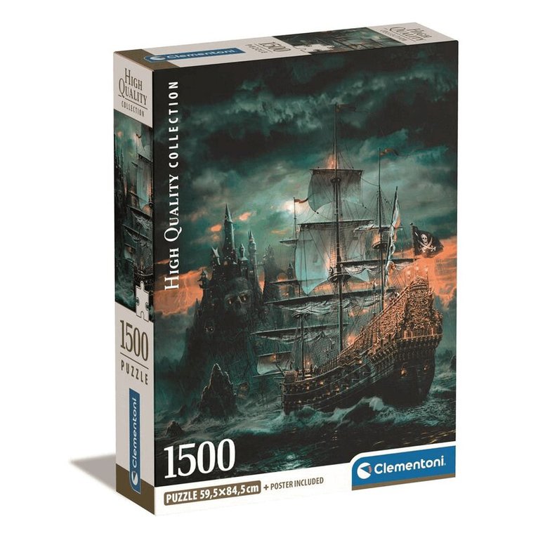 Pussel 1500 bitar - The Pirates  Ship, Övrigt. Tillgänglighet: Tillfälligt slut