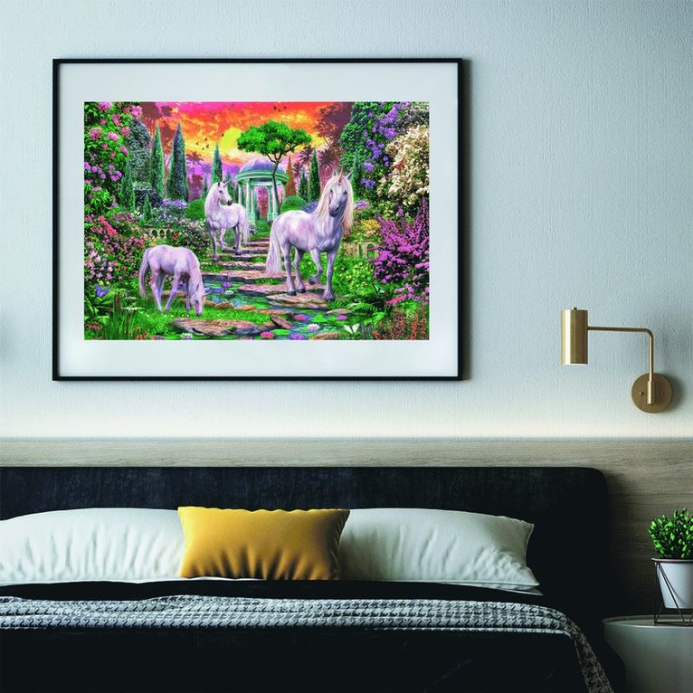Pussel 2000 bitar Garden unicorns High Quality Collection, Övrigt