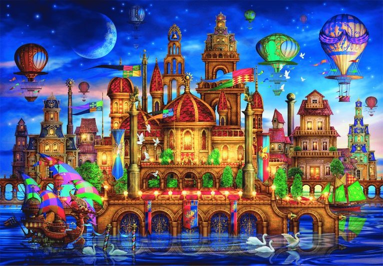 Pussel 1000 bitar Downtown High Quality Collection, Övrigt