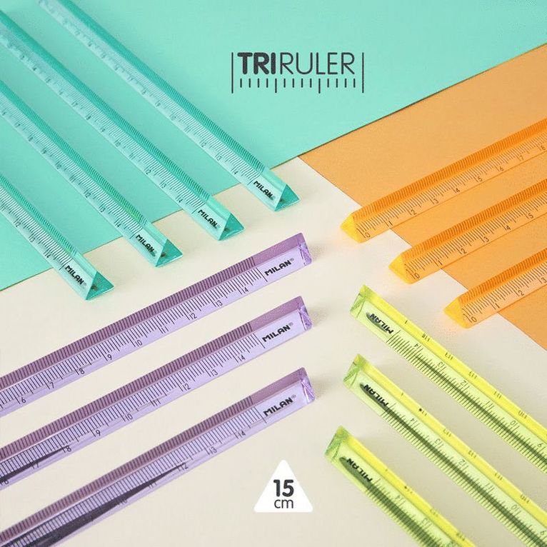Linjal 15cm triangulär Milan New Look, Övrigt
