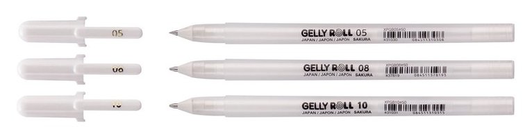 Gelpenna Gelly Roll 3-pack vit, Övrigt