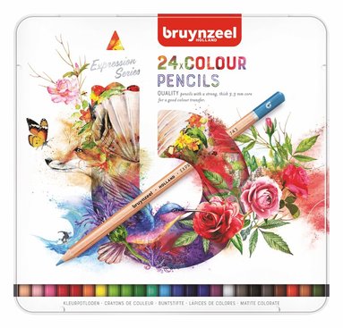 Färgpennor Expression 24-set Bruynzeel