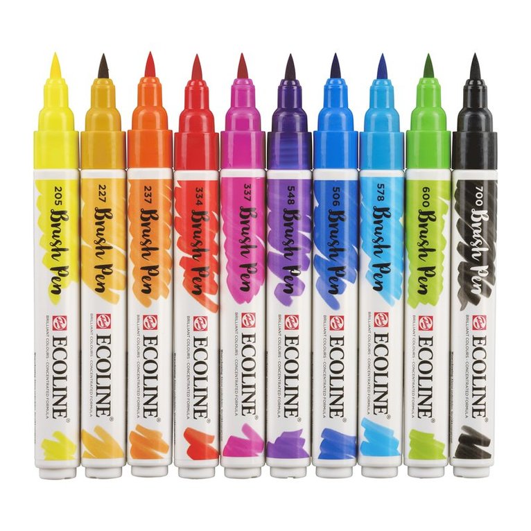 Penselpenna Ecoline Brush Pen 10-pack, Övrigt