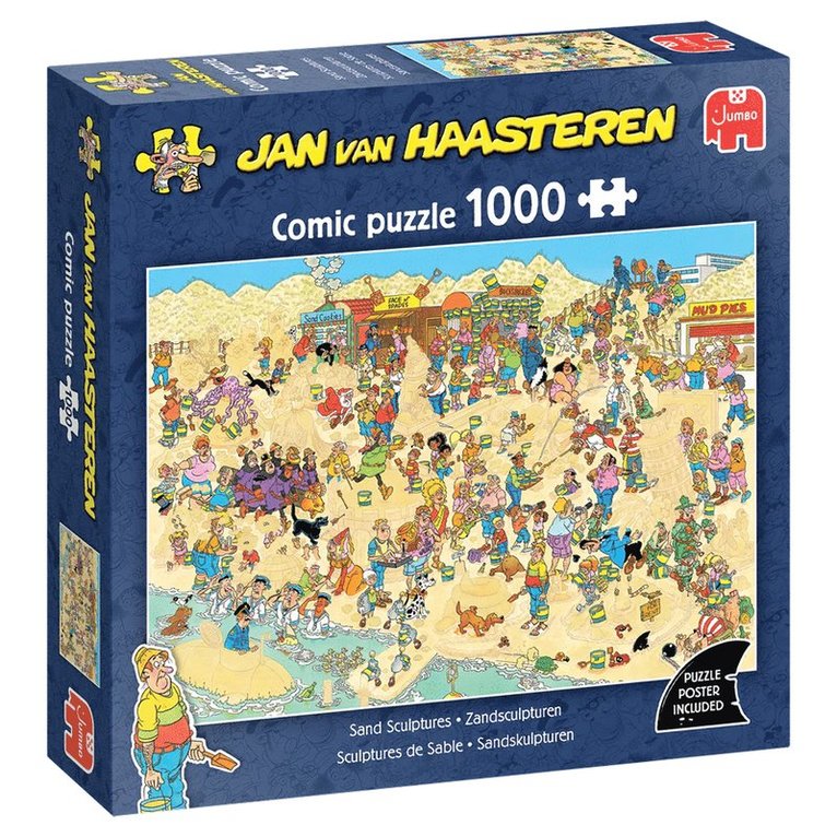Pussel 1000 bitar Jan van Haasteren - Sand Sculptures, Övrigt