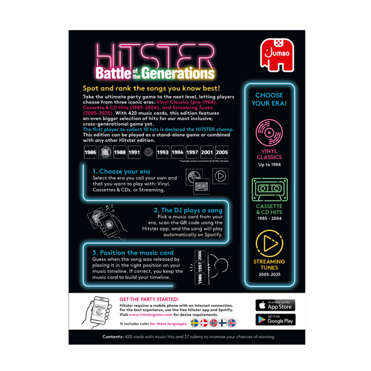 Hitster - Battle of the Generations, Övrigt