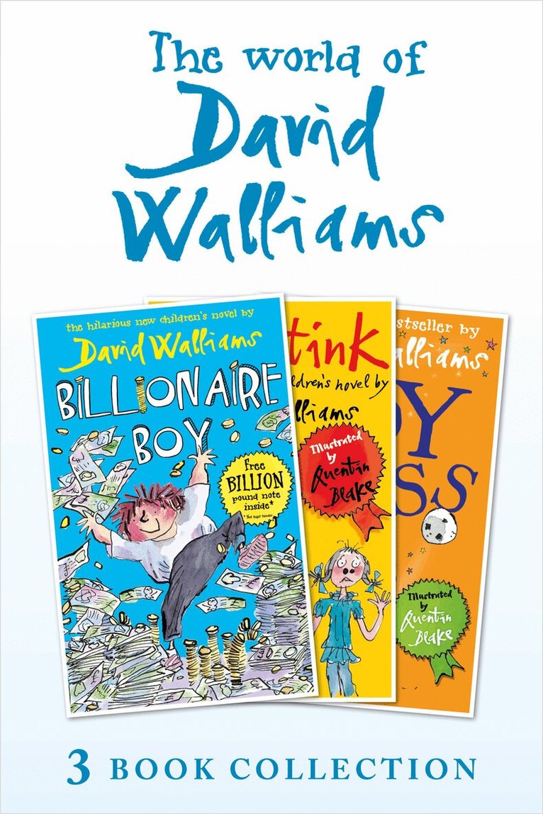 David Walliams - World of David Walliams 3 Book Collection (The Boy in the Dress, Mr Stink, Billionaire Boy), E-bok