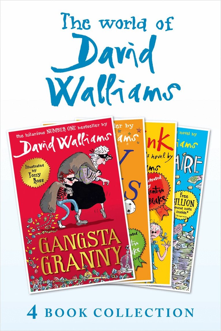 David Walliams - World of David Walliams 4 Book Collection (The Boy in the Dress, Mr Stink, Billionaire Boy, Gangsta Granny), E-bok