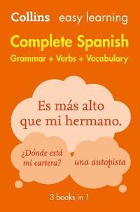 Easy Learning Spanish Complete Grammar, Verbs and Vocabulary (3 books in 1)