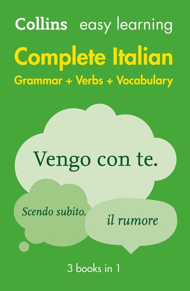 Collins Dictionaries - Easy Learning Italian Complete Grammar, Verbs and Vocabulary (3 books in 1), Häftad