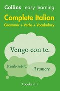 Easy Learning Italian Complete Grammar, Verbs and Vocabulary (3 books in 1)