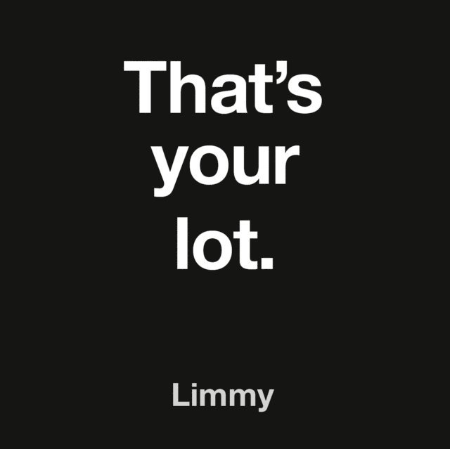 Limmy - That's Your Lot, Ljudbok
