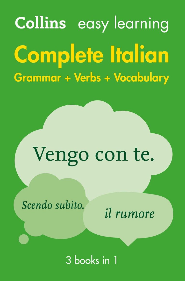 Collins Dictionaries - Easy Learning Italian Complete Grammar, Verbs and Vocabulary (3 books in 1), E-bok