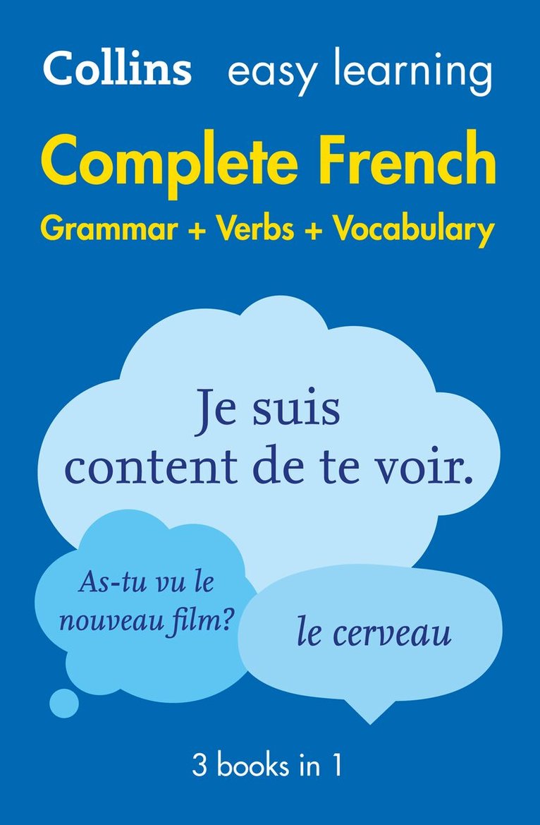 Collins Dictionaries - Easy Learning French Complete Grammar, Verbs and Vocabulary (3 books in 1), E-bok