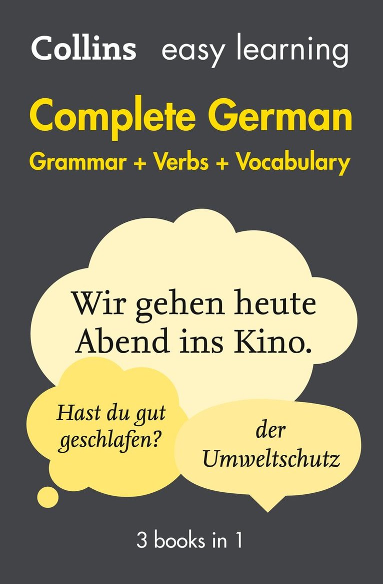 Collins Dictionaries - Easy Learning German Complete Grammar, Verbs and Vocabulary (3 books in 1), E-bok