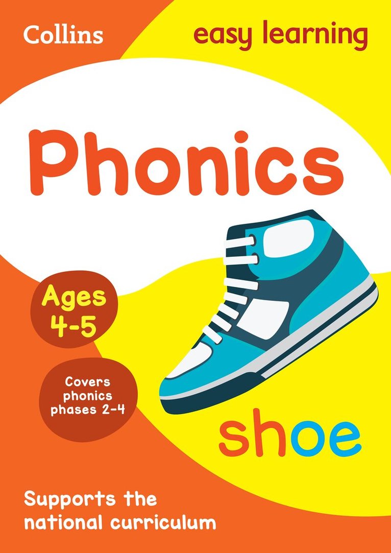 Collins Easy Learning - Phonics Ages 4-5, Häftad. Tillgänglighet: Lägg i varukorg