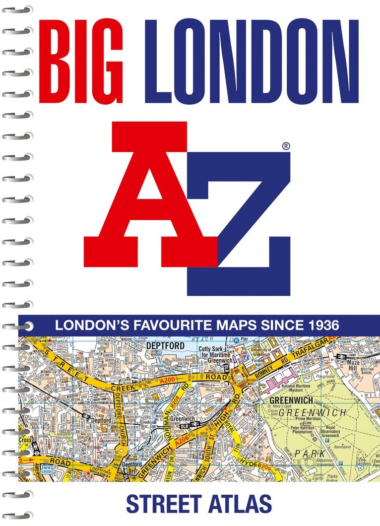 A-Z Maps - Big London A-Z Street Atlas, Häftad. Tillgänglighet: Tillfälligt slut