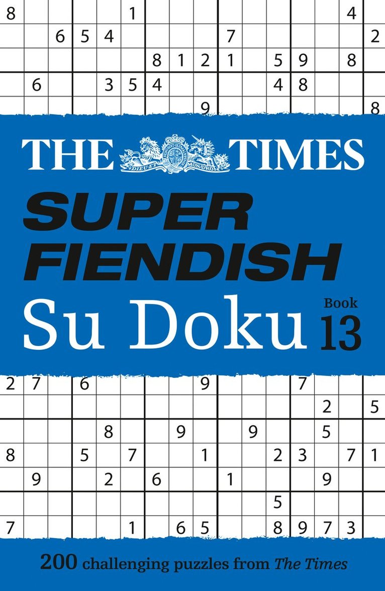 Times Super Fiendish Su Doku Book 13