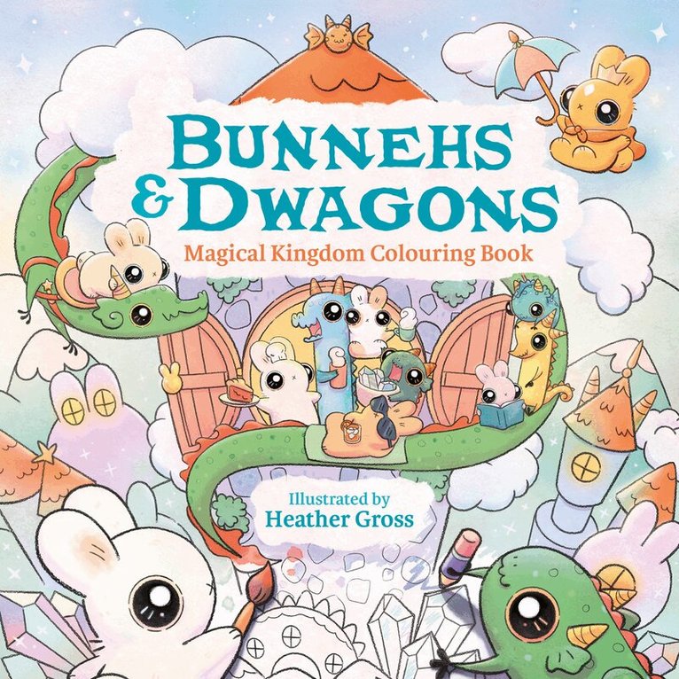 Heather Gross - Bunnehs and Dwagons, Häftad