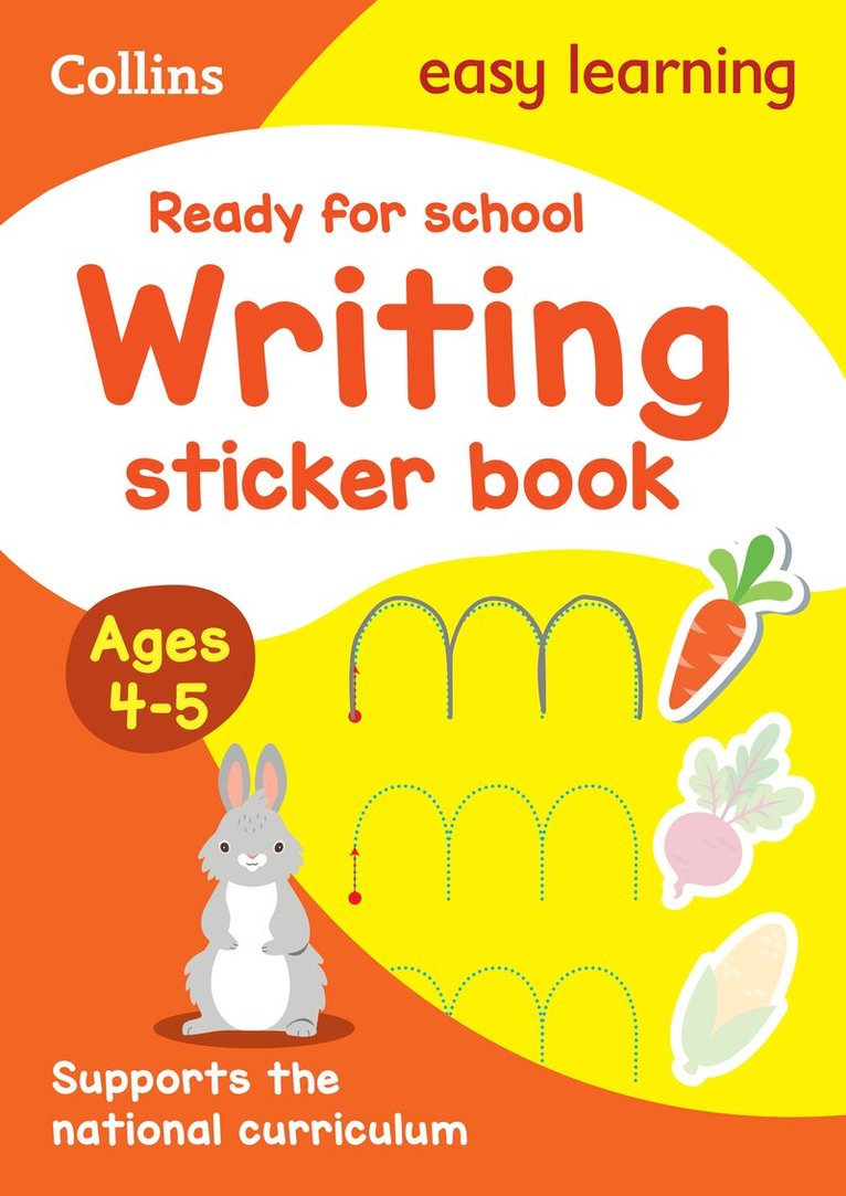 Collins Easy Learning - Ready for school: writing Sticker Book Ages 4-5, Häftad. Tillgänglighet: Lägg i varukorg