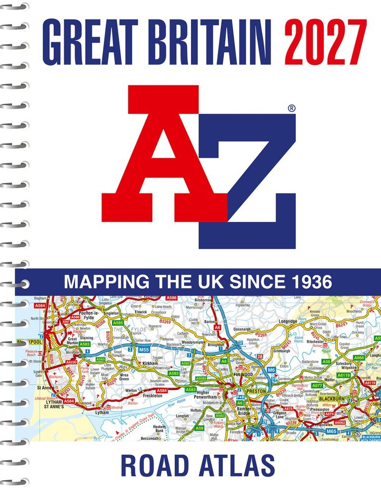 A-Z Maps - -Z Great Britain Road Atlas 2027 (A4 Spiral), Häftad