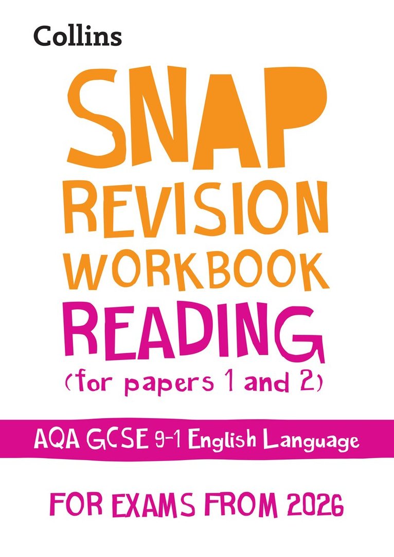 Collins GCSE - AQA GCSE 9-1 English Language Reading (Papers 1 & 2) Workbook, Häftad
