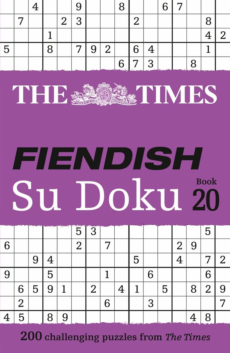 Times Fiendish Su Doku Book 20