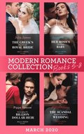 Modern Romance March 2020 Books 5-8: The Greek's Duty-Bound Royal Bride / Her Boss's One-Night Baby / Demanding His Billion-Dollar Heir / The Scandal Behind the Italian's Wedding