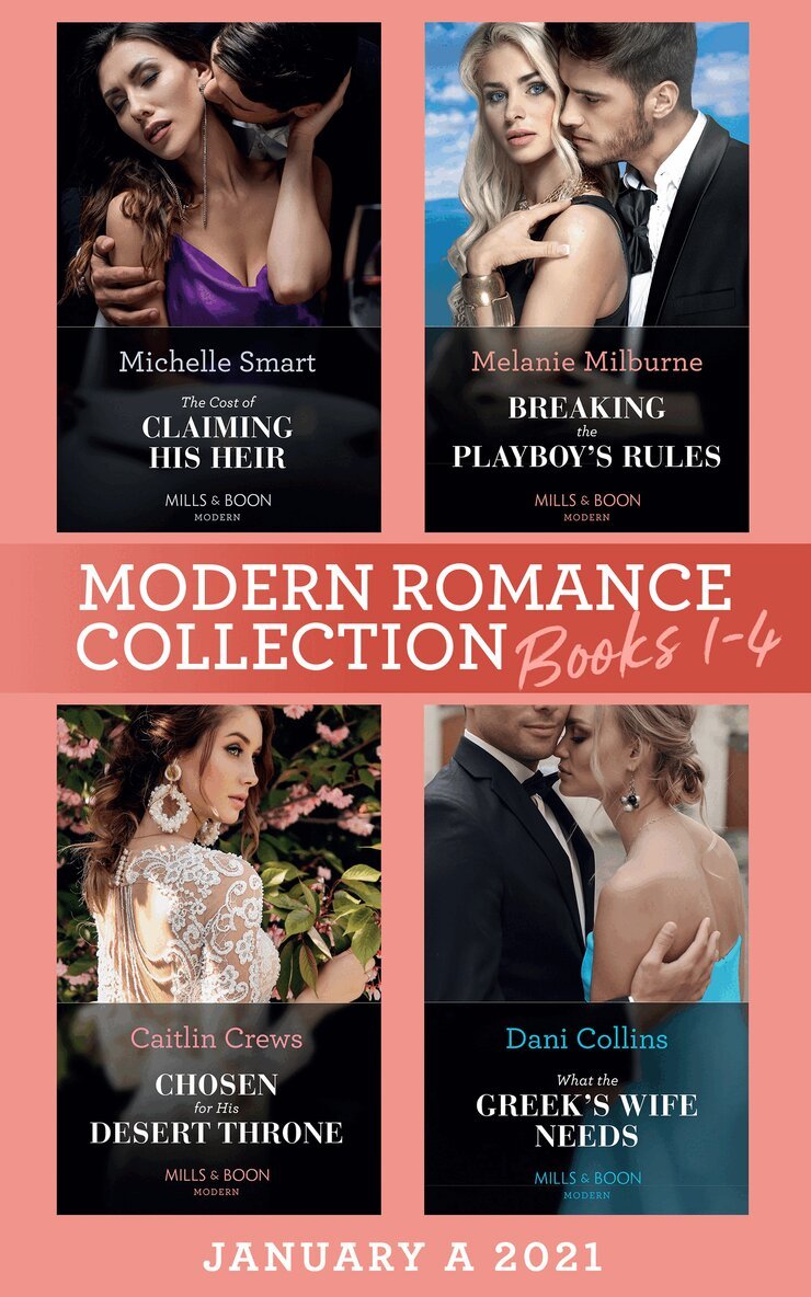 Michelle Smart, Melanie Milburne, Caitlin Crews, Dani Collins - Modern Romance January 2021 A Books 1-4, E-bok