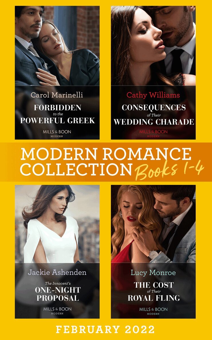 Carol Marinelli, Cathy Williams, Jackie Ashenden, Lucy Monroe - Modern Romance February 2022 Books 1-4, E-bok