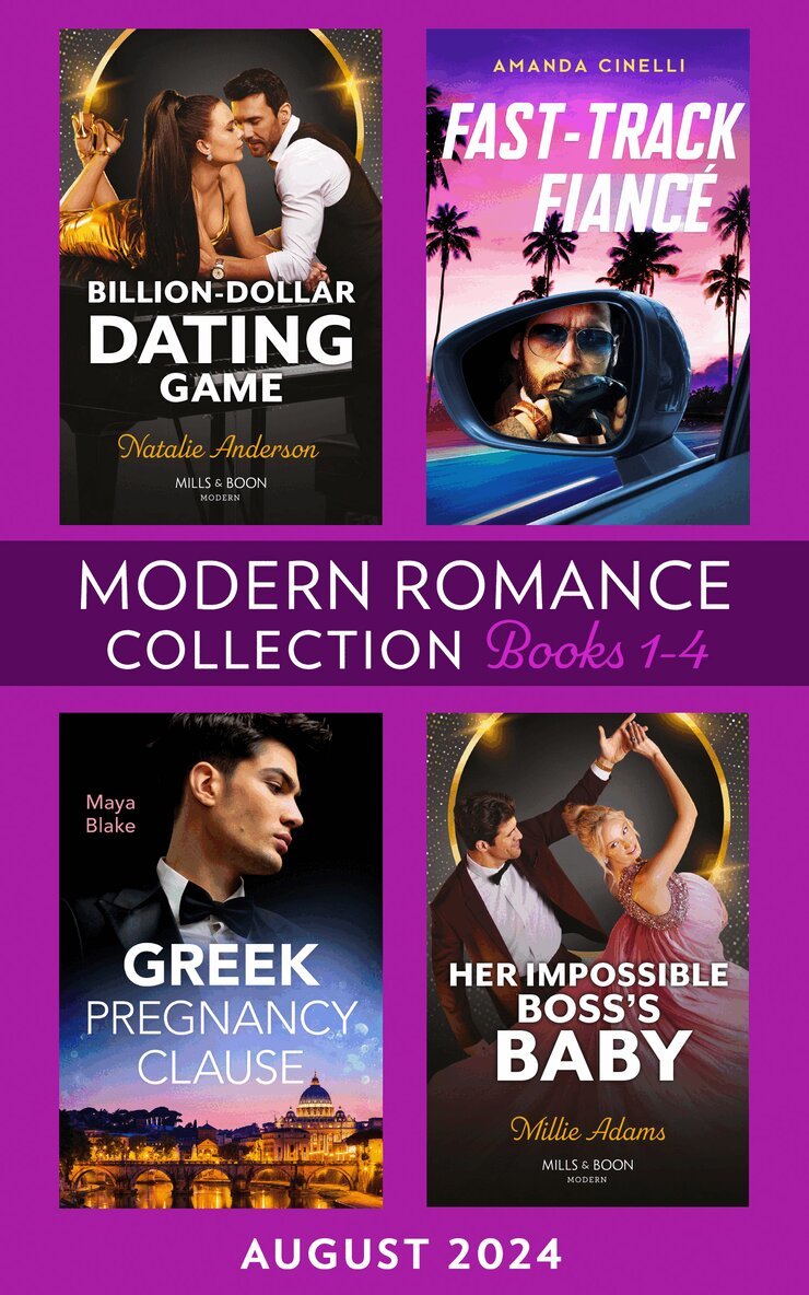 Maya Blake, Millie Adams, Amanda Cinelli, Natalie Anderson - Modern Romance August 2024 Books 1-4, E-bok