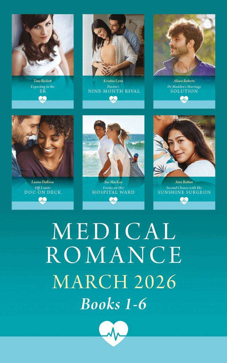 Tina Beckett, Kristine Lynn, Alison Roberts, Luana DaRosa, Sue MacKay, Amy Ruttan - Medical Romance March 2026 Books 1-6, E-bok