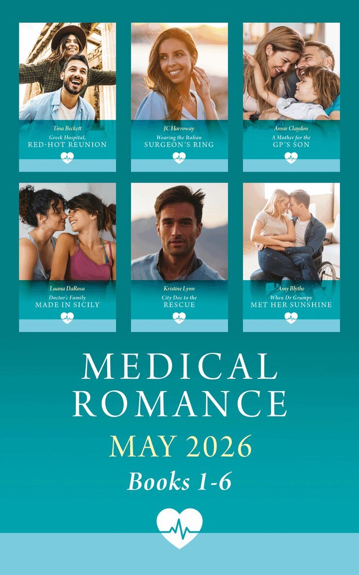 Tina Beckett, JC Harroway, Luana DaRosa, Annie Claydon, Kristine Lynn, Amy Blythe - Medical Romance May 2025 Books 1-6, E-bok