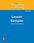 N/A McGraw Hill - Reasoning and Writing Levels A-F, Lesson Sampler, Häftad