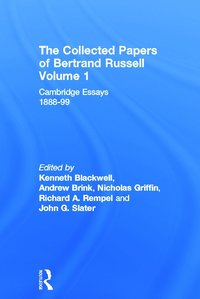 Collected Papers of Bertrand Russell, Volume 1
