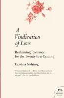 Cristina Nehring - A Vindication of Love, Häftad. Tillgänglighet: Lägg i varukorg