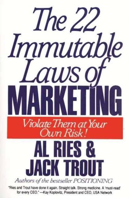 Jack Trout, Al Ries - 22 Immutable Laws of Marketing, Ljudbok