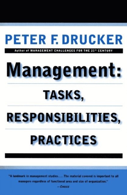 Peter F. Drucker - Management, E-bok