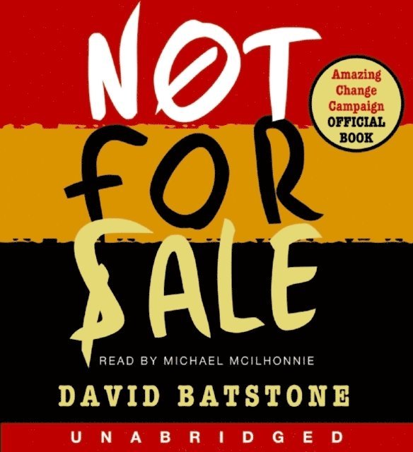 David Batstone - Not For Sale, Ljudbok