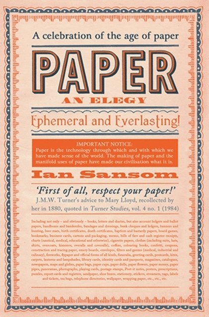 Ian Sansom - Paper, E-bok