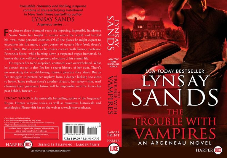 Lynsay Sands - Trouble With Vampires [Large Print], Häftad